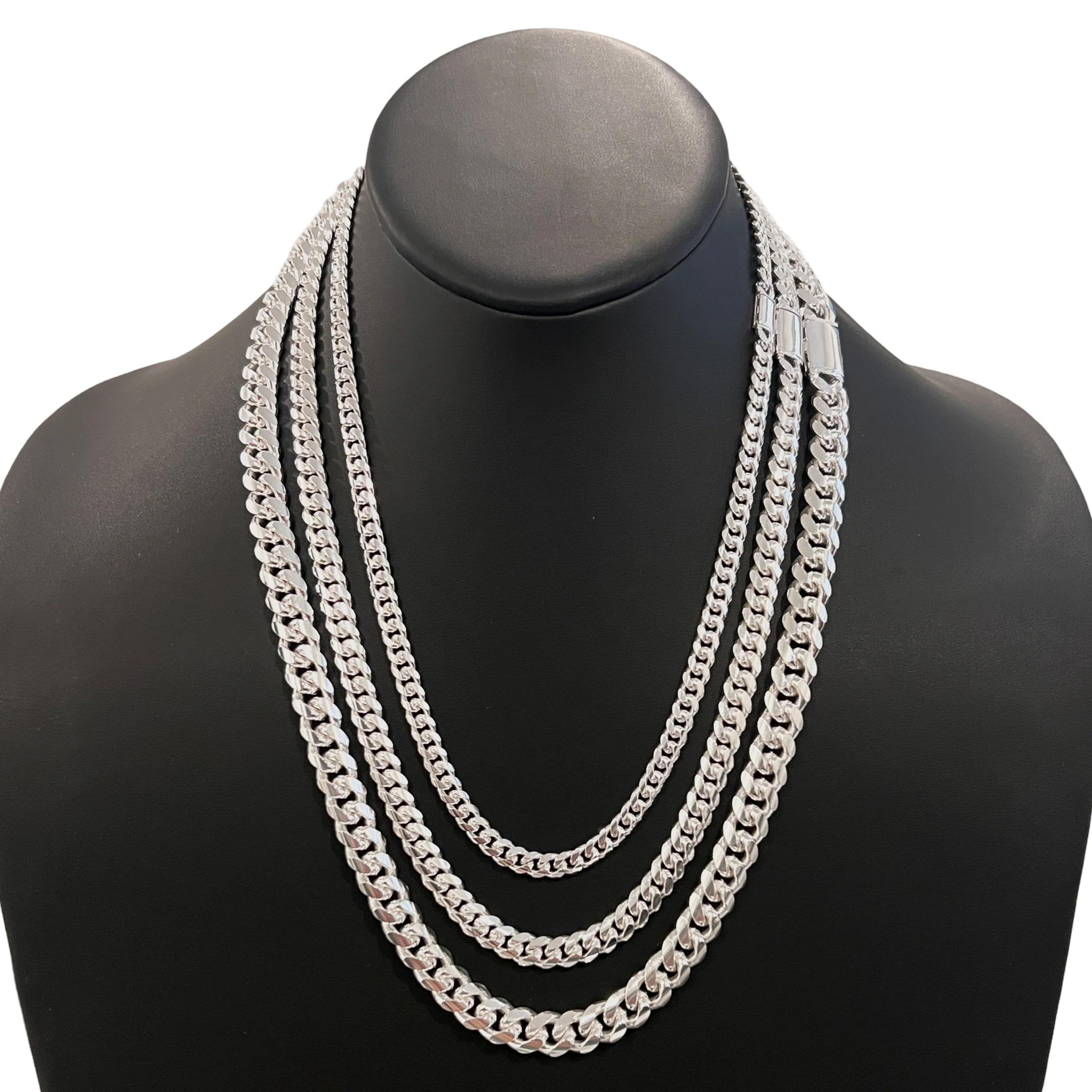 Miami Cuban Sleek Lock Necklace